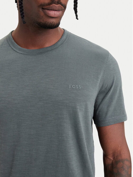 BOSS BOSS Camiseta Tegood  50508243 Caqui Slim Fit