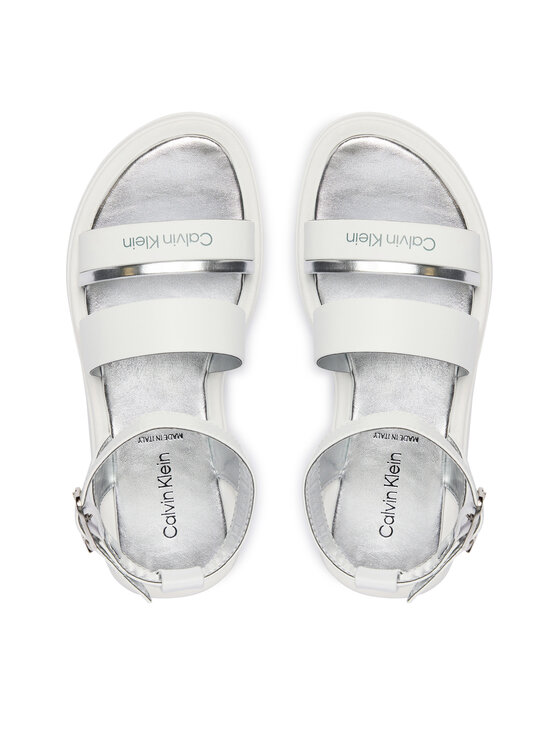 Calvin Klein Sandały Calvin Klein Velcro Sandal V4A2-83261-0326 S Biały