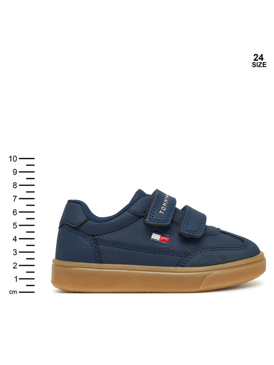 Tommy Hilfiger Sneakersy Tommy Hilfiger Low Cut Velcro Sneaker T1X9-35219-1269 M Granatowy