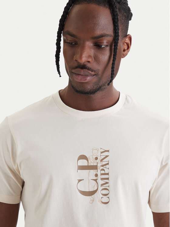 C.P. Company C.P. Company Camiseta 20CMTS084A005100W Amarillo Regular Fit
