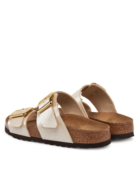 Birkenstock Шльопанці Birkenstock Sydney Cushion Buckle 1029492 Écru