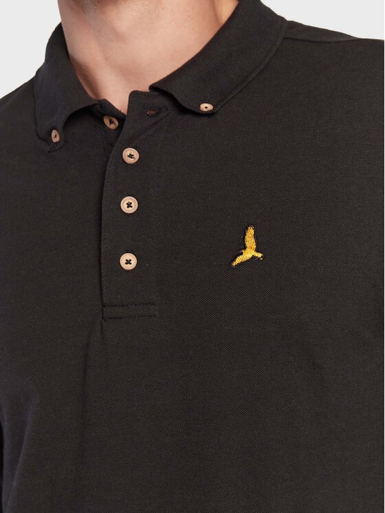 Brave Soul Brave Soul Polo marškinėliai MLT-412WASHINGTN Juoda Slim Fit