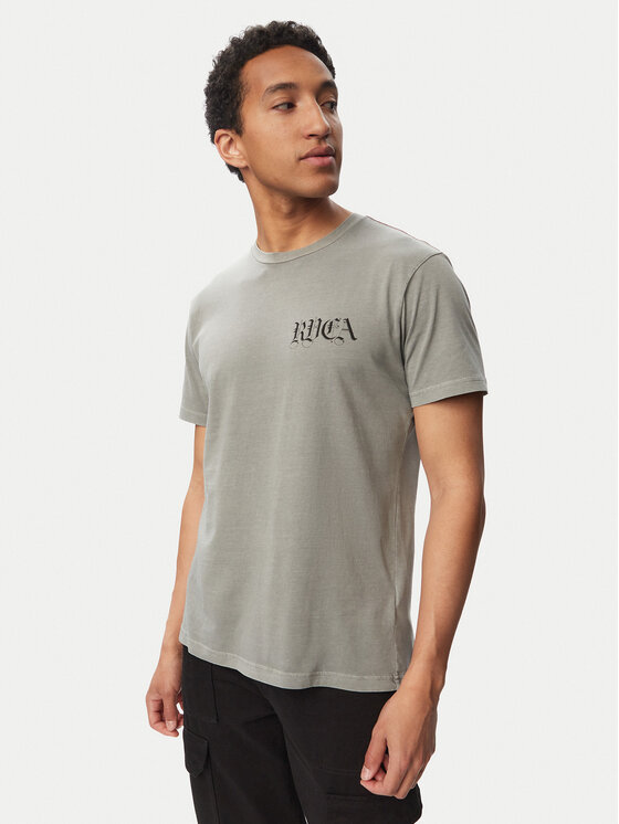 RVCA RVCA Camiseta Benj Battle Ss 23A351540 Verde Regular Fit
