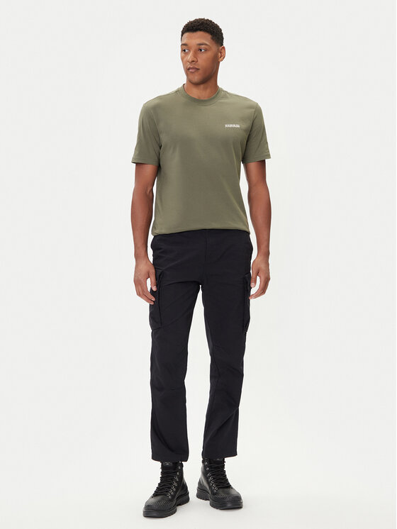 Napapijri Napapijri Camiseta Smallbox NP0A88TR Verde Regular Fit