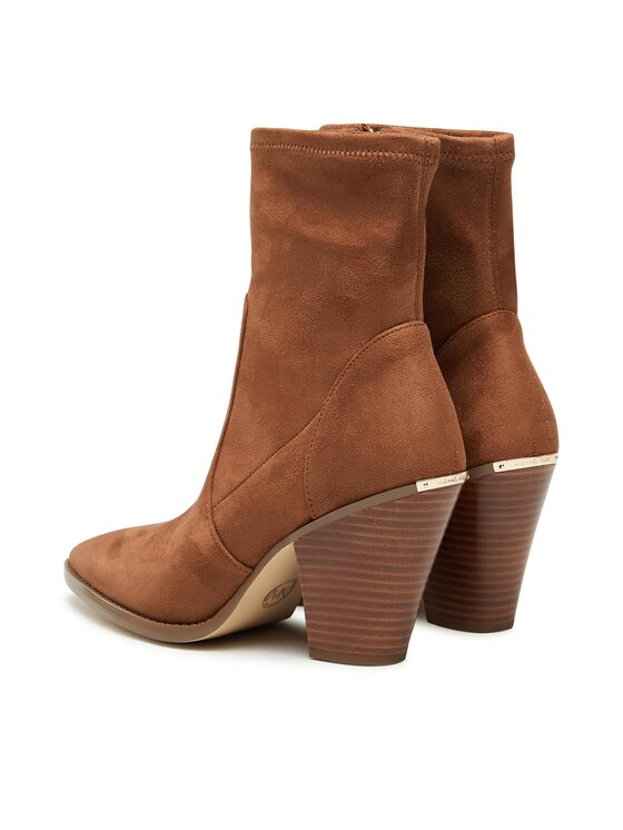 MICHAEL Michael Kors Μποτάκια MICHAEL Michael Kors Dover Heeled Bootie 40F3DOHE5S Καφέ