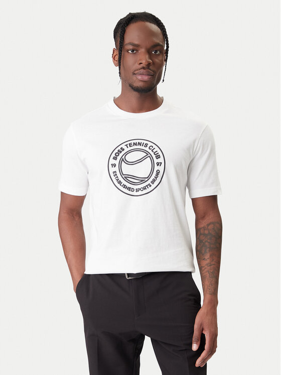 BOSS BOSS Camiseta TS_Join Logo 50553648 Blanco Regular Fit