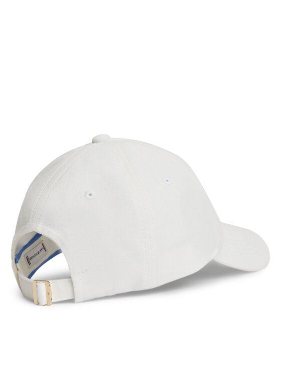 Tommy Hilfiger Kšiltovka Tommy Hilfiger Logo Embroidery Baseball Cap AW0AW18338 Bílá