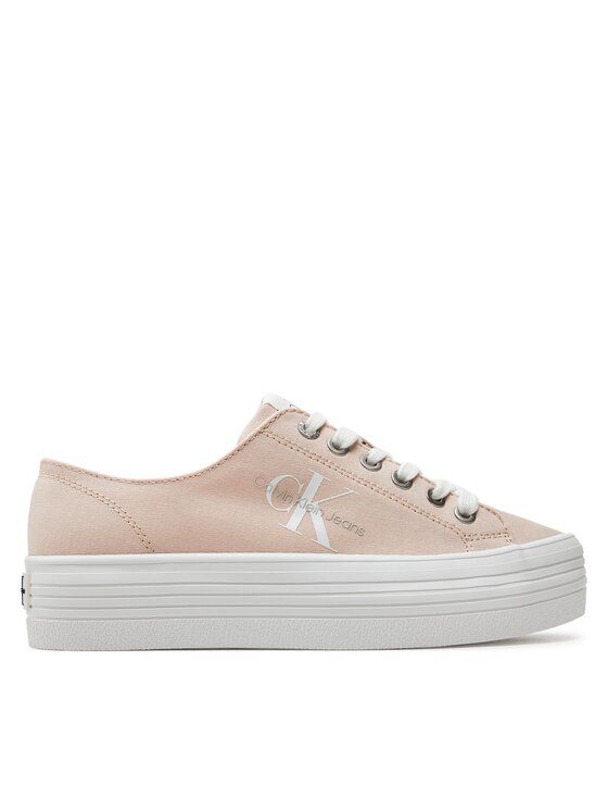Calvin Klein Jeans Teniși Calvin Klein Jeans Vulc Flatform Essential Mono YW0YW01030 Roz