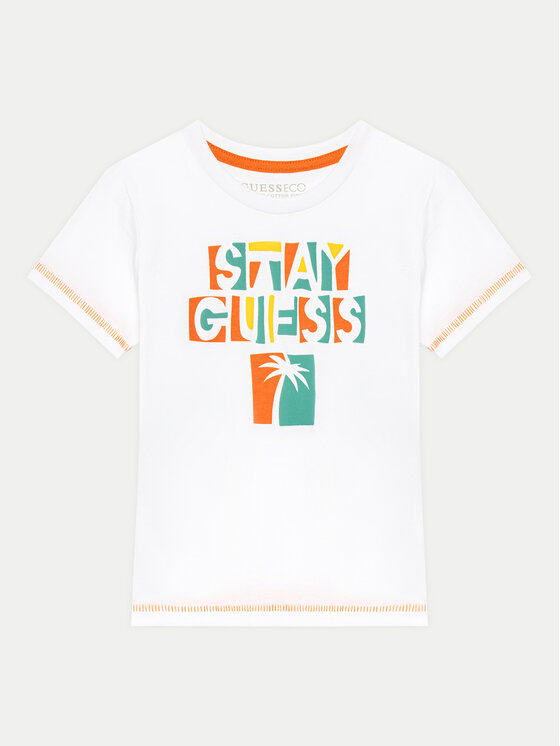 Guess Guess Футболка N5GI15 K8HM4 Білий Regular Fit