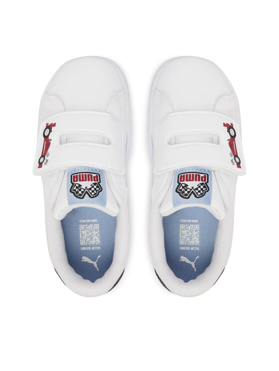 Puma Снікерcи Puma Puma Smash 3.0 Racing Crew V 408386 01 Білий