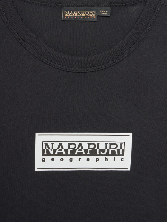 Napapijri Napapijri Majica Chamois NP0A4ILE M Črna Regular Fit