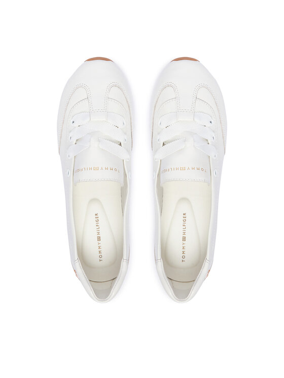 Tommy Hilfiger Baleríny Tommy Hilfiger Bella Ballet Sneaker FW0FW09449 Bílá