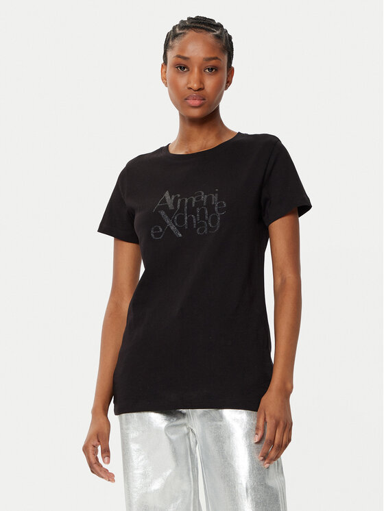 Armani Exchange Armani Exchange Футболка XW000109 AF10359 UC001 Чорний Regular Fit