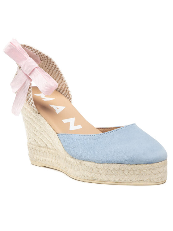 Manebi Espadrilky Manebi Wedge Valenciana R 0.5 WV Modrá