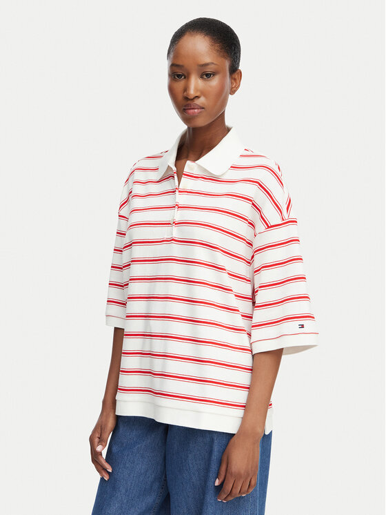 Tommy Hilfiger Tommy Hilfiger Polo WW0WW50026 Multicolore Oversize