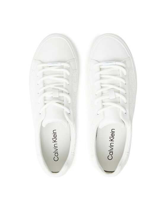 Calvin Klein Sneakers Calvin Klein Vulc Lace Up Mono Pu HW0HW02573 Alb