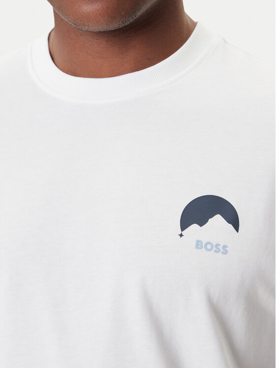 BOSS BOSS Camiseta Te_Move 50547087 Blanco Relaxed Fit