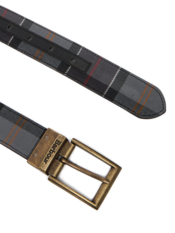 Barbour Мъжки колан Barbour Tartan MAC0364BK11 Черен