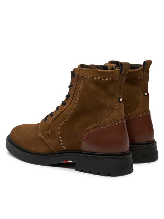 Tommy Hilfiger Kozačky Tommy Hilfiger FM0FM05105 Hnědá