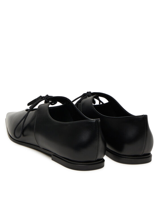 Max Mara Обувки Max Mara Laceup 2524526111600 Черен