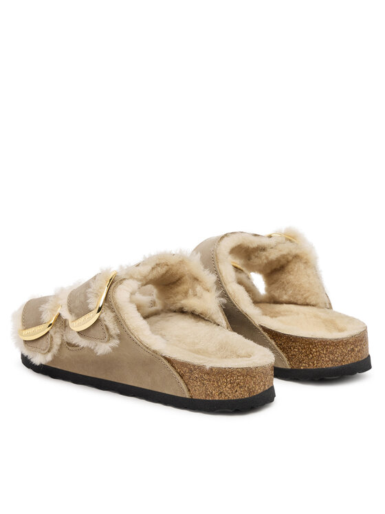 Birkenstock Шльопанці Birkenstock Arizona Big Buckle Shearling 1030384 Коричневий