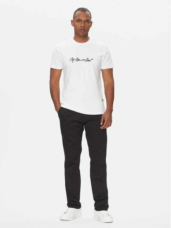 G-STAR G-Star Raw Παντελόνι chino Mosa D25547-5126 Μαύρο Straight Fit