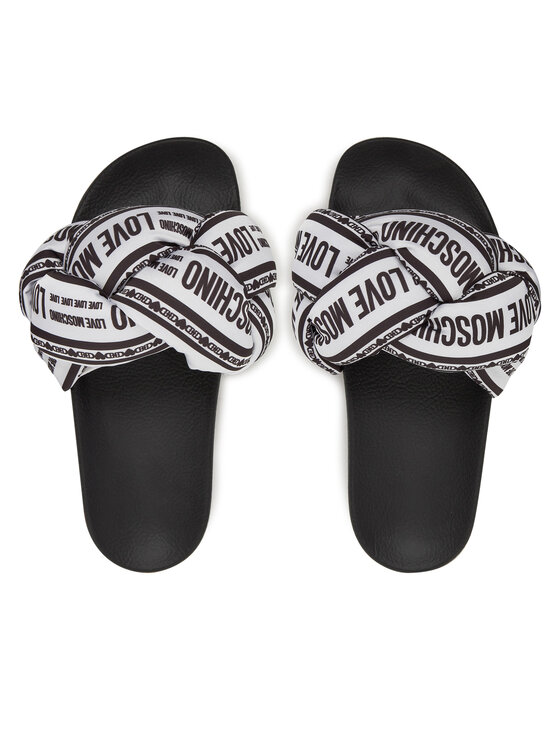 LOVE MOSCHINO Klapki LOVE MOSCHINO JA28312G0MIW310A Biały