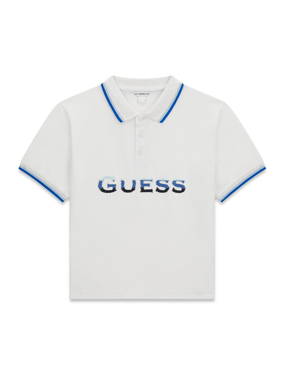 Guess Guess Polo marškinėliai L6GP00 KADZ4 Balta Relaxed Fit