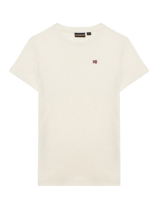 Napapijri Napapijri Camiseta Salis NP0A4GEH Blanco Regular Fit
