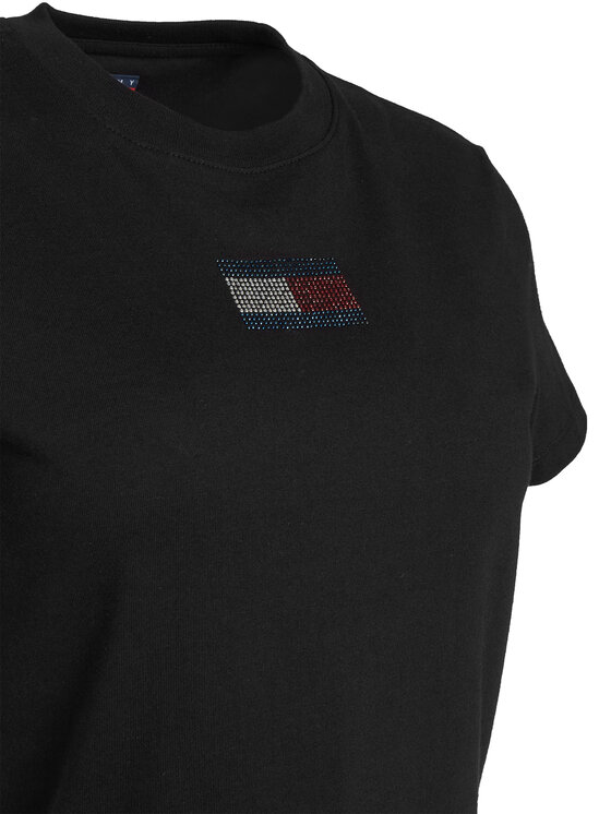 Tommy Jeans Tommy Jeans Camiseta Party Flag DW0DW21965 Negro Regular Fit
