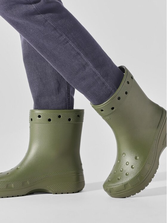 Crocs Cizme de cauciuc Crocs Crocs Classic Rain Boot 208363 Verde