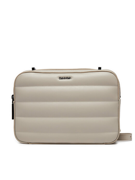 Calvin Klein Kabelka Calvin Klein Line Quilt Camera Bag K60K612114 Šedá