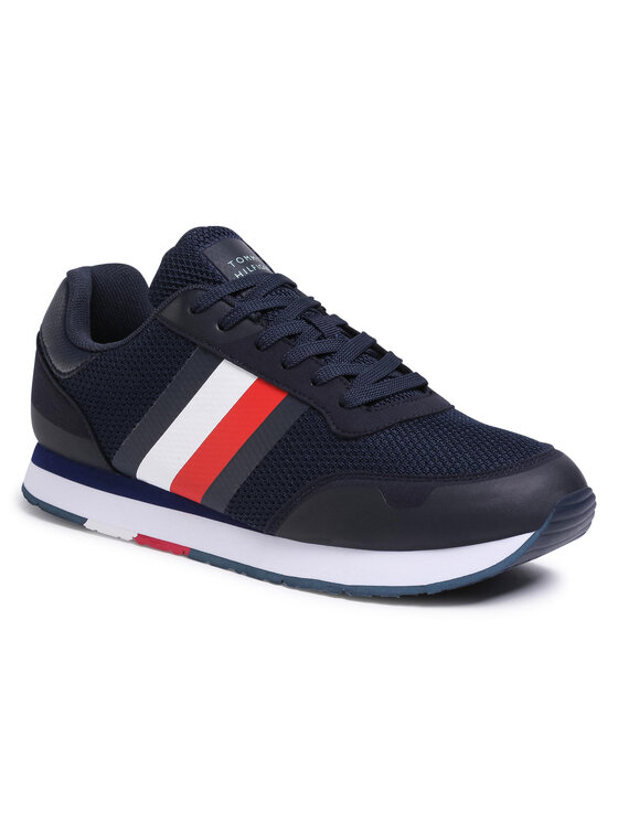 Tommy Hilfiger Zapatillas Tommy Hilfiger Corporate Material Mix Runner FM0FM02688 Azul marino