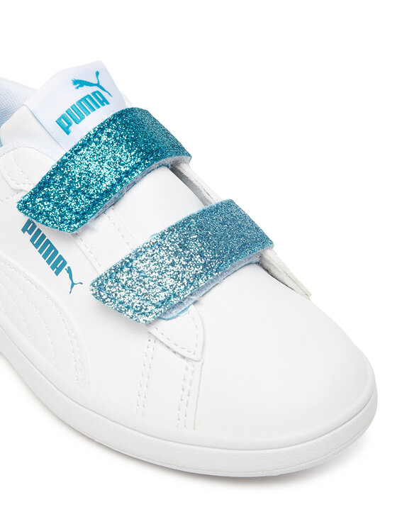 Puma Снікерcи Puma Smash 3.0 L Glitter Velcro V Ps 395609 08 Білий