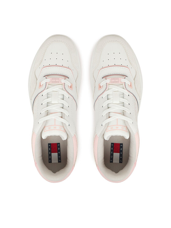 Tommy Jeans Tenisice Tommy Jeans Tjw Retro Basket Washed Suede EN0EN02773 Bijela