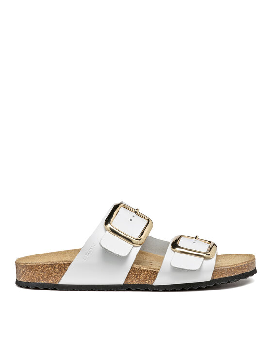 Geox Şlapi Geox D Brionia R D45Y3B 00085 C1000 Alb
