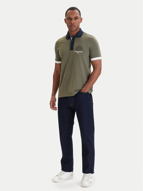 Aeronautica Militare Aeronautica Militare Polo 261PO1908UP00191 Verde Slim Fit