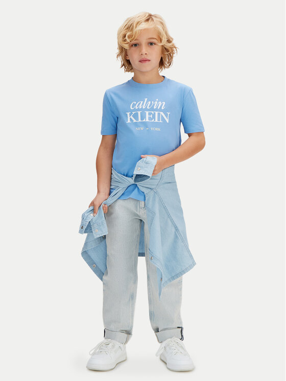 Calvin Klein Jeans Calvin Klein Jeans Camiseta LVCKSJA07B Celeste Regular Fit