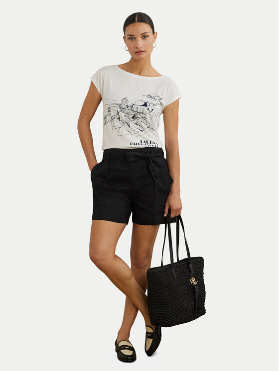 LAUREN RALPH LAUREN LAUREN RALPH LAUREN Футболка 200971072002 Білий Relaxed Fit