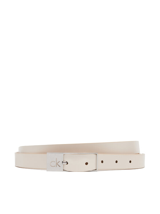 Calvin Klein Ženski pas Calvin Klein Ck Cut Square Buckle 2.0 K60K613155 Bela