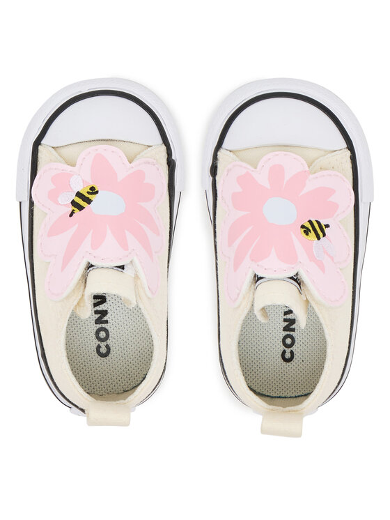 Converse Кеди Converse Chuck Taylor All Star One Strap Embroidered Floral Easy On A13452C Écru