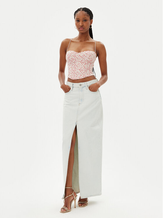 Bardot Bardot Топ Estie Embroidered 59828TB Кольоровий Slim Fit