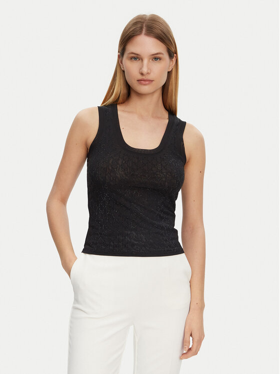 Marciano Guess Marciano Guess Топ 5RGP21 6311A Чорний Regular Fit