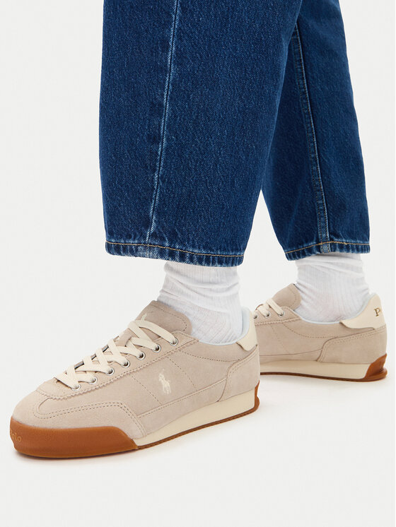 Polo Ralph Lauren Sneakersy Polo Ralph Lauren 804P18219001 Beżowy