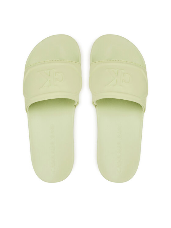 Calvin Klein Jeans Chanclas Calvin Klein Jeans Slide Pu Hf Mg YW0YW01879 Verde