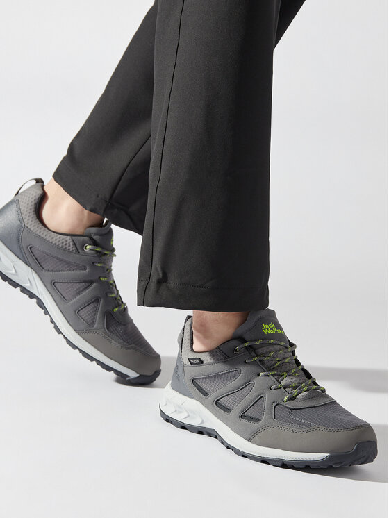 Jack Wolfskin Trekingová obuv Jack Wolfskin Woodland 2 Texapore Low M 4051271 Sivá