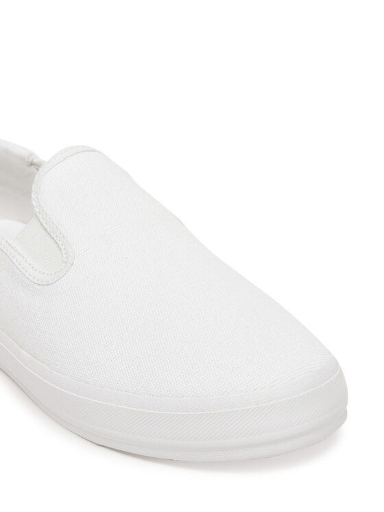 Tommy Hilfiger Kedai Tommy Hilfiger Vulc Canvas Slip-On Sneaker FW0FW08645 Balta