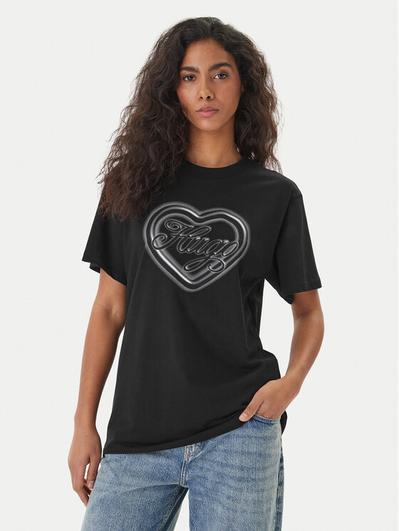 HUGO HUGO Camiseta Vintage 50560770 Negro Regular Fit