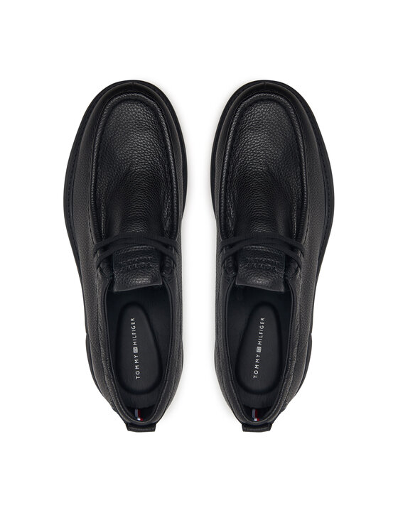 Tommy Hilfiger Félcipő Tommy Hilfiger Comfort Leather Moc Toe Shoe FM0FM06072 Fekete
