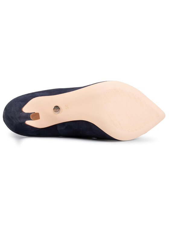 Solo Femme Štikle Solo Femme 34201-A8-K33/000-04-00 Tamnoplava